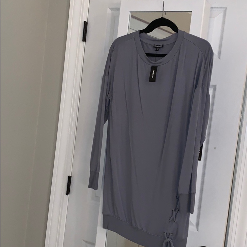 Blue long sleeve dress/tunic